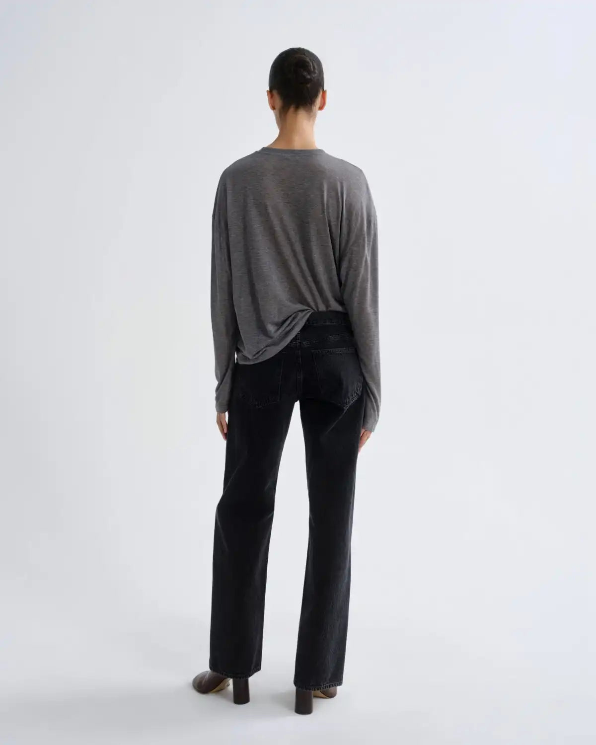 Sasha Tee (Tencel Jersey) in Grey Heather