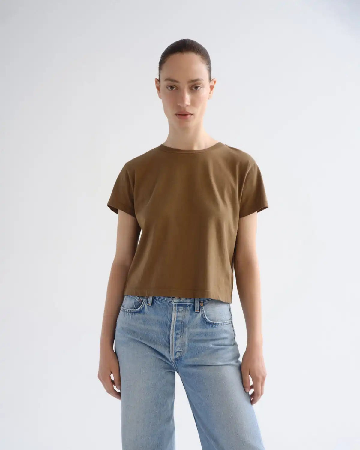 Adine Shrunken Tee in Hamoa