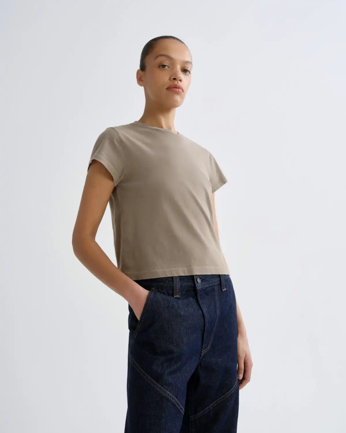 Adine Shrunken Tee in Trail