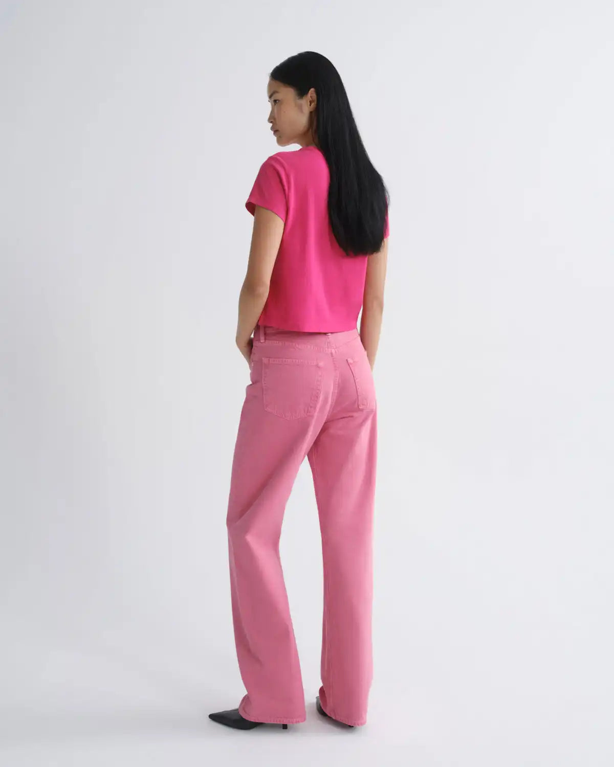 Adine Shrunken Tee in Cerise