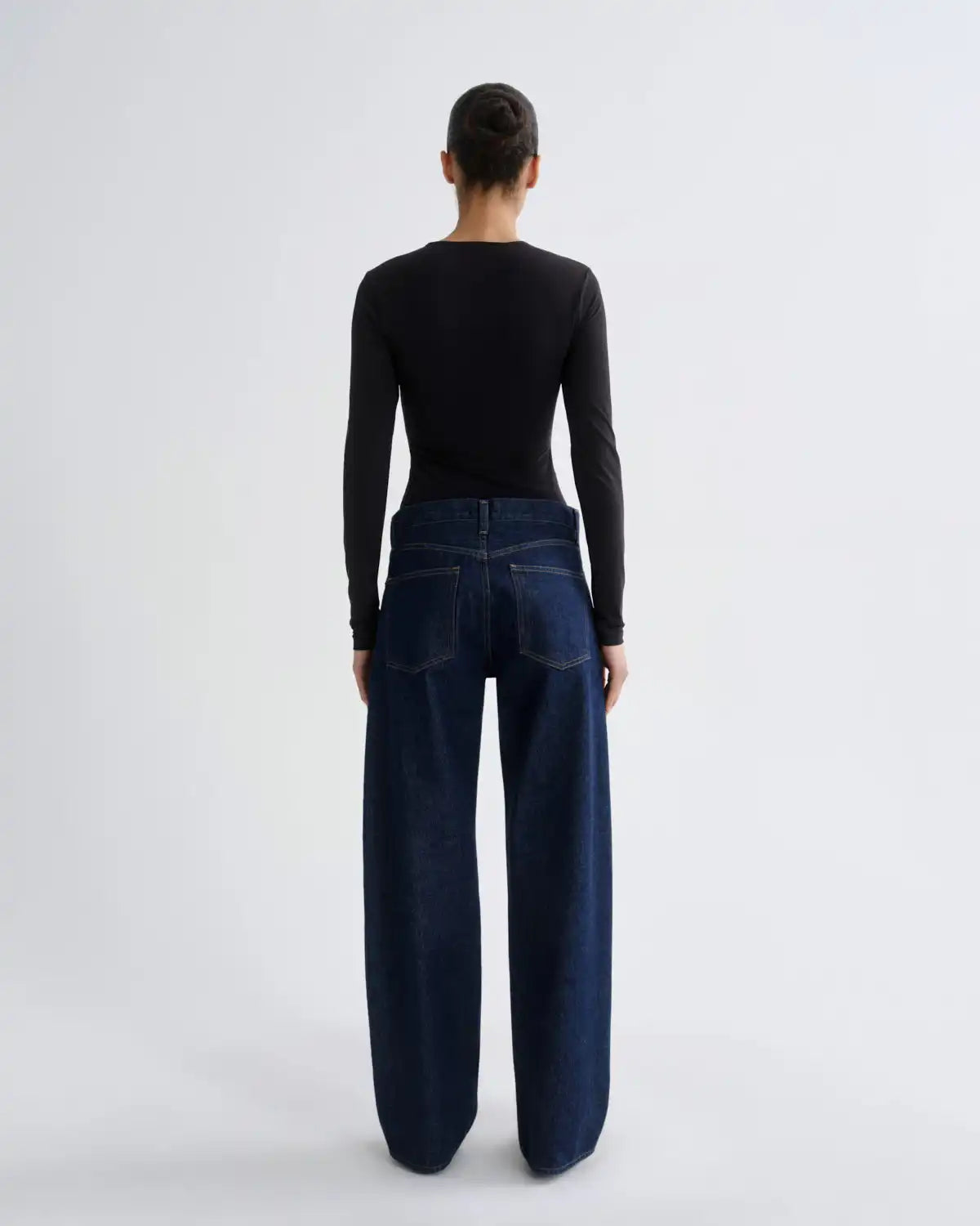 Aura Long Sleeve Bodysuit in Black