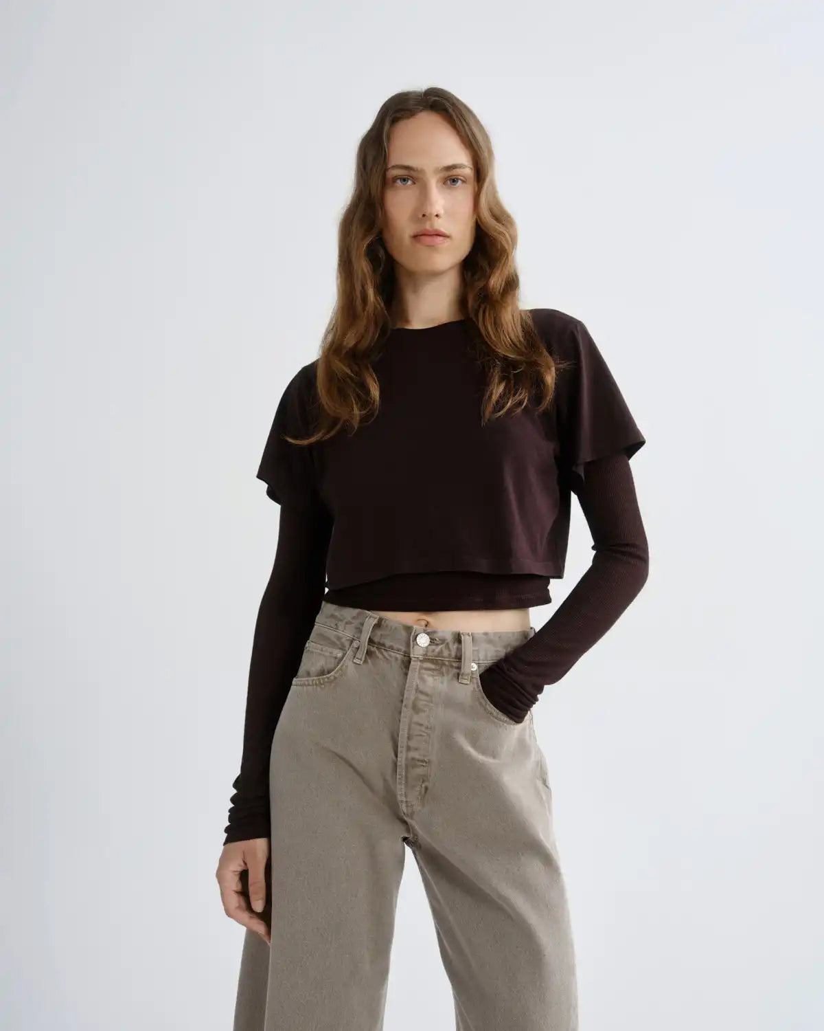Romily Tee in Chocolate