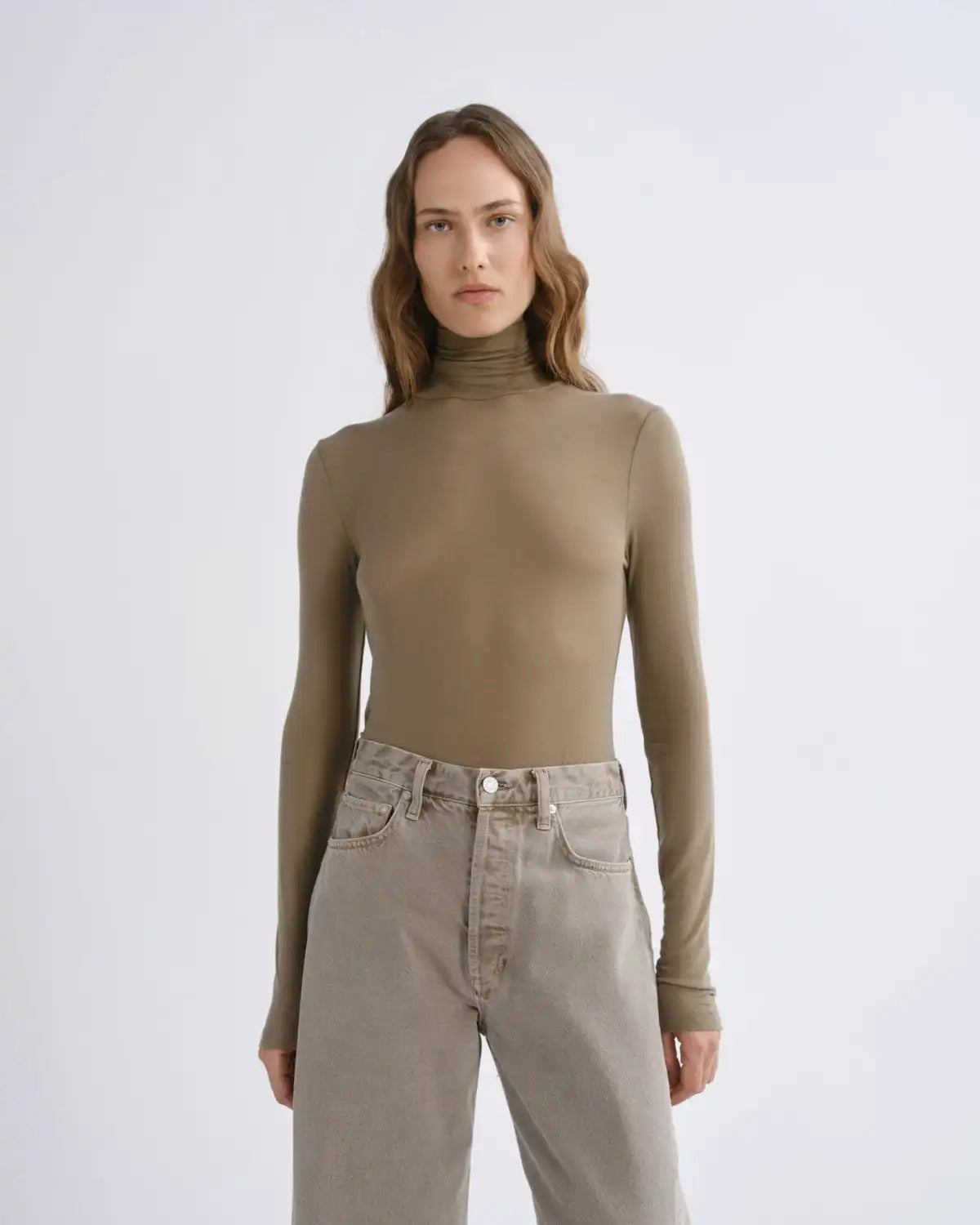 Pascale Turtleneck in Canopy