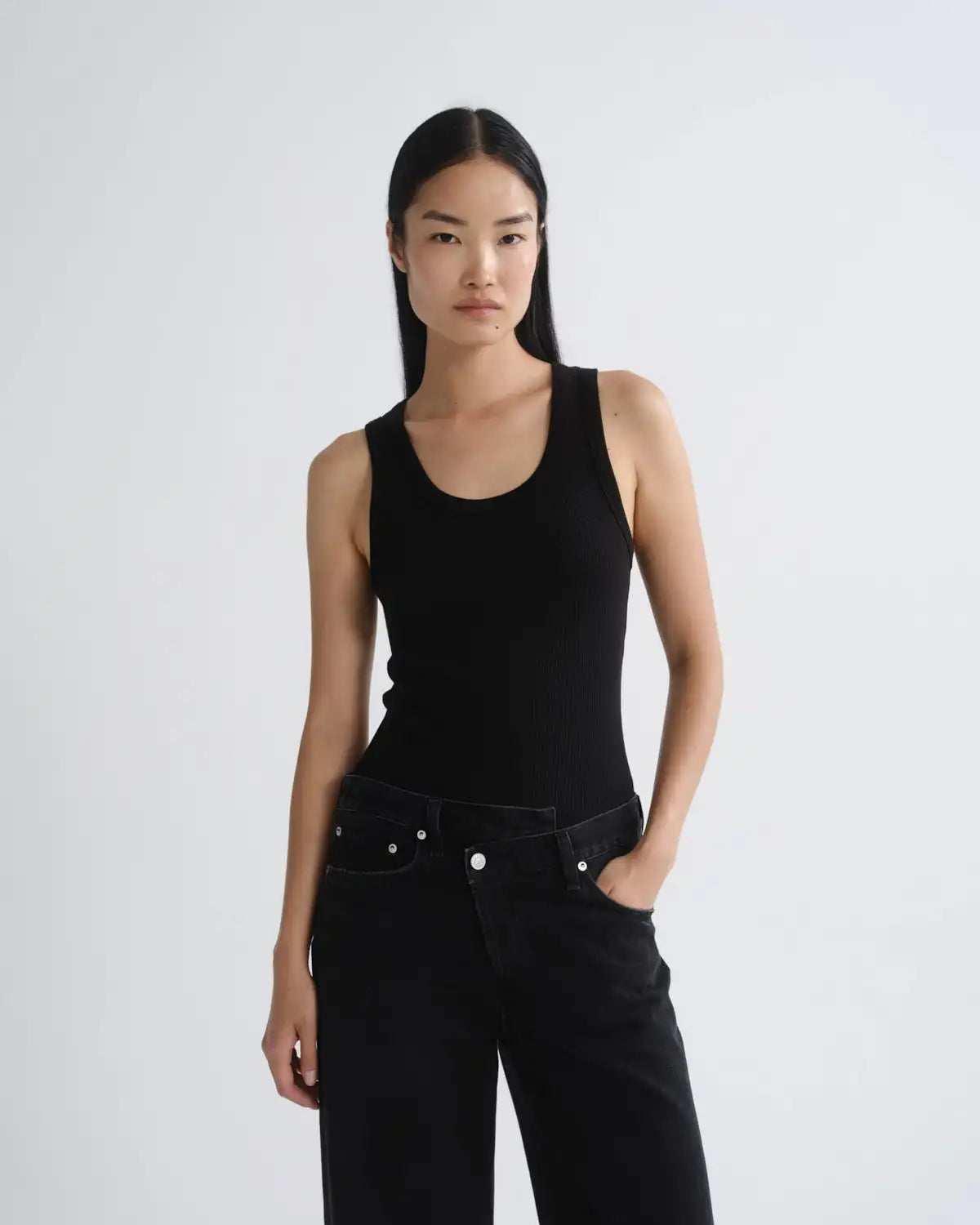 Poppy Tank in Black