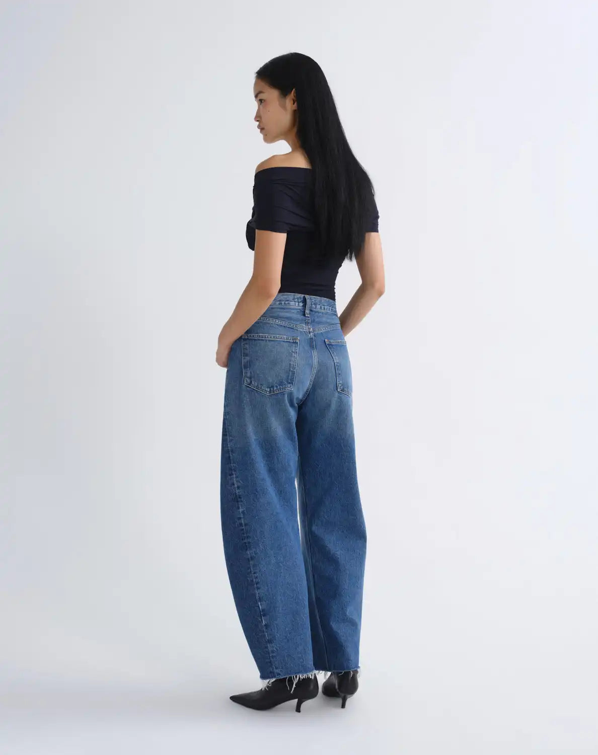 Luna High Rise Pieced Taper in Split