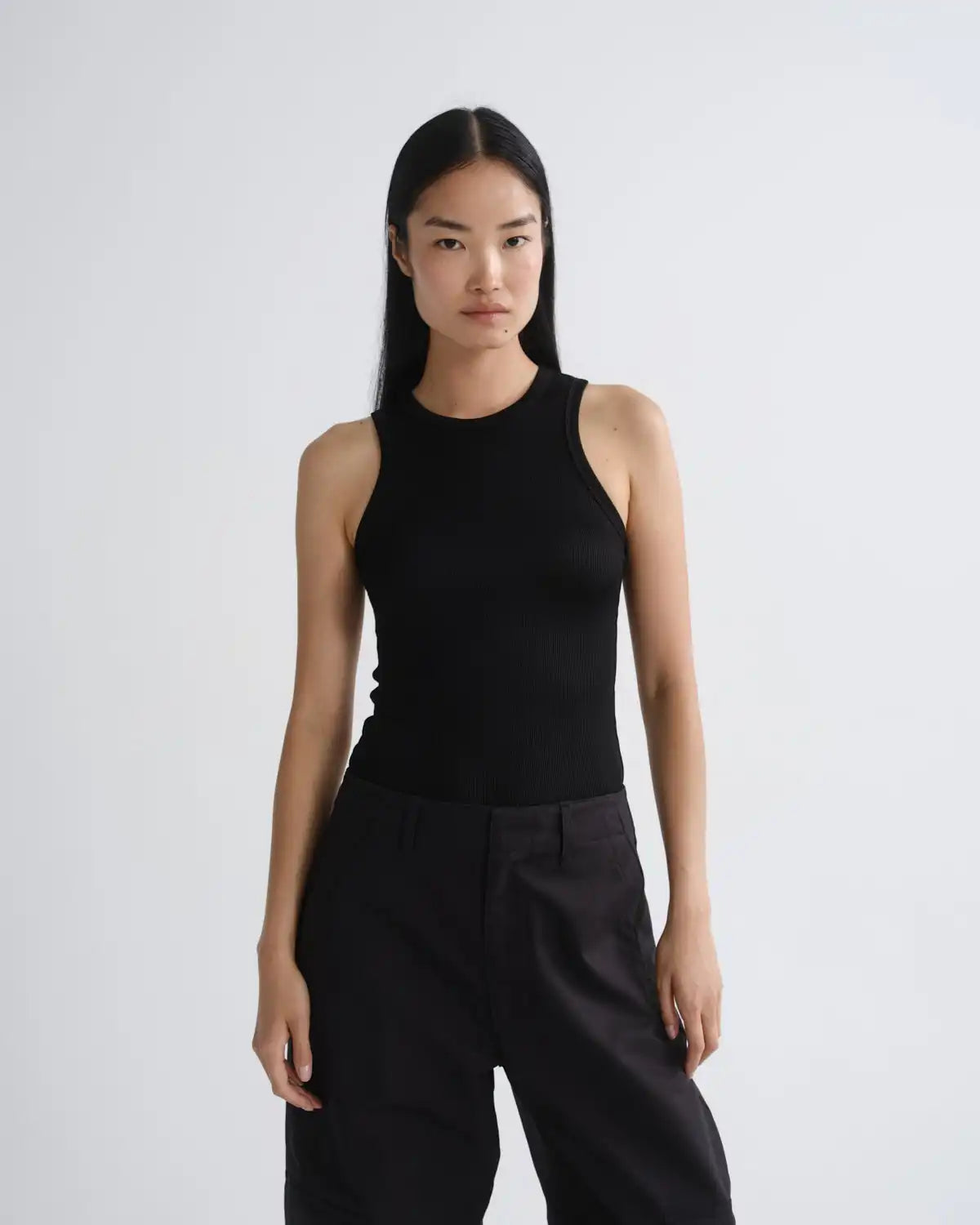 Andre Racer Tank in Black