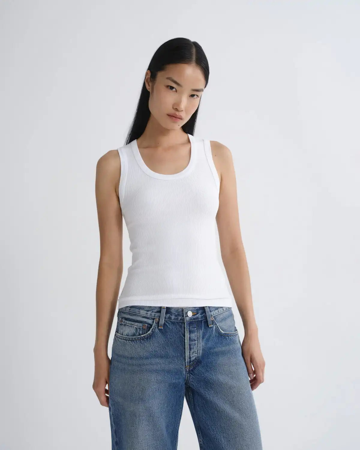 Poppy Tank in White