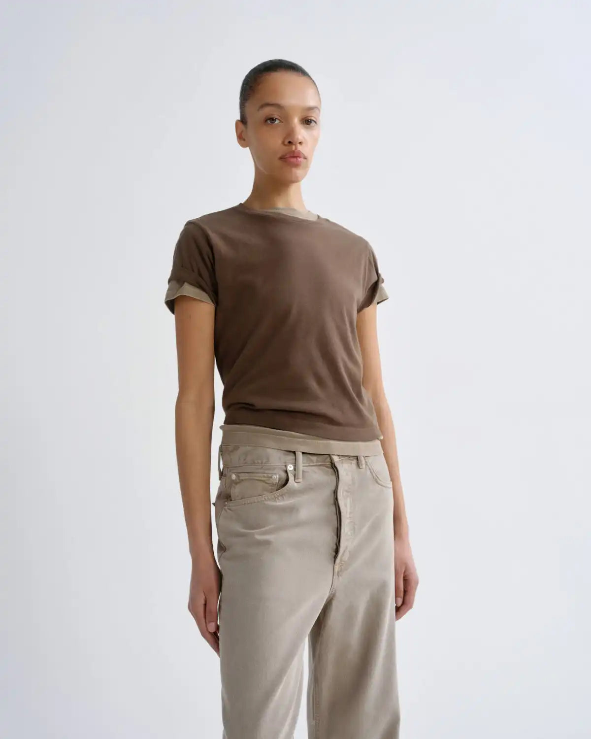 Adine Shrunken Tee in Uniform