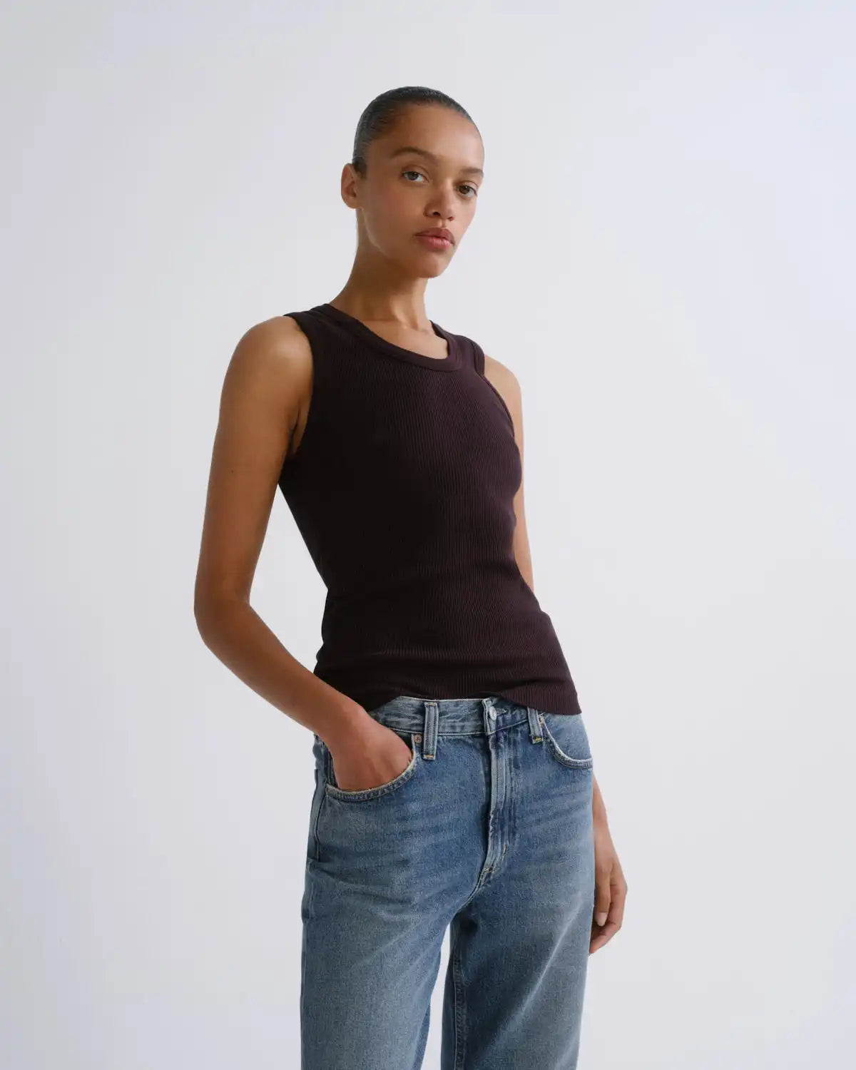 Poppy Tank in Eggplant