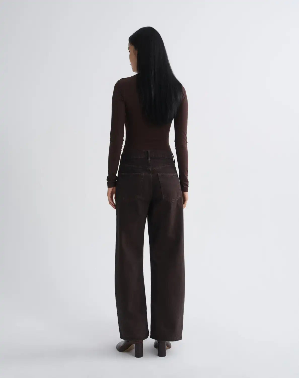 Low Curve Utility Jean in Deep Roast
