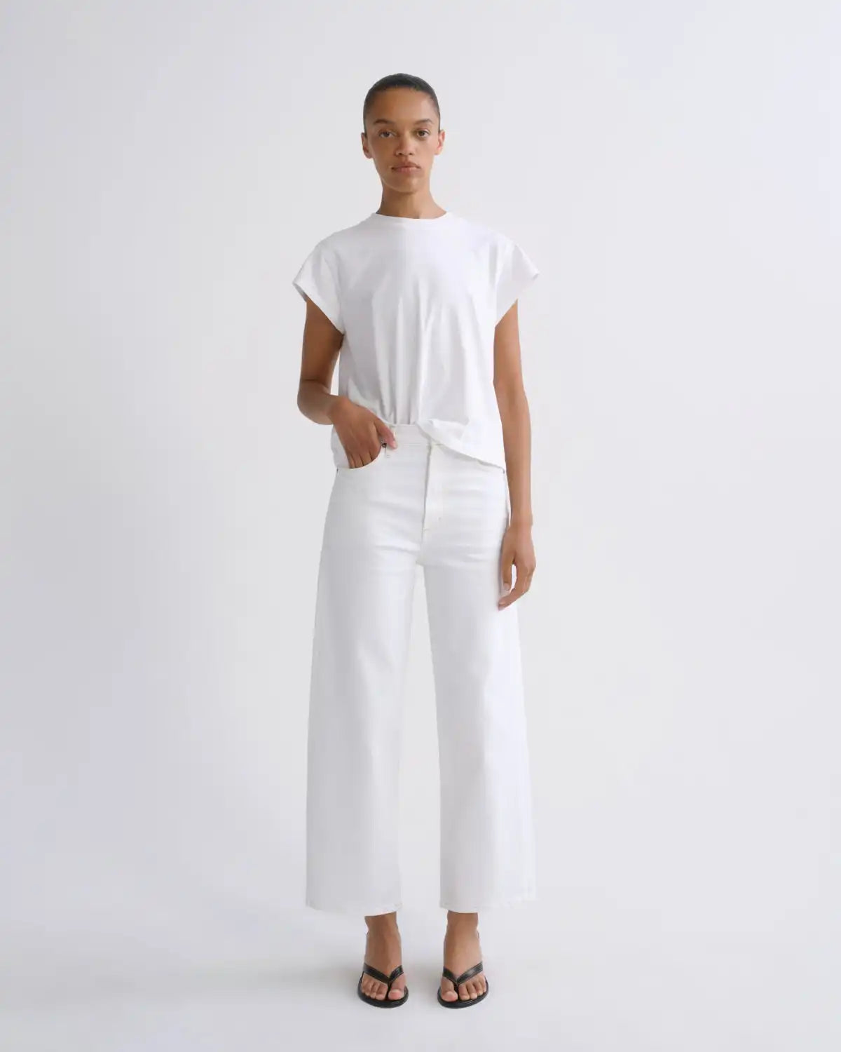 Ren Jean (Stretch) in White Wash