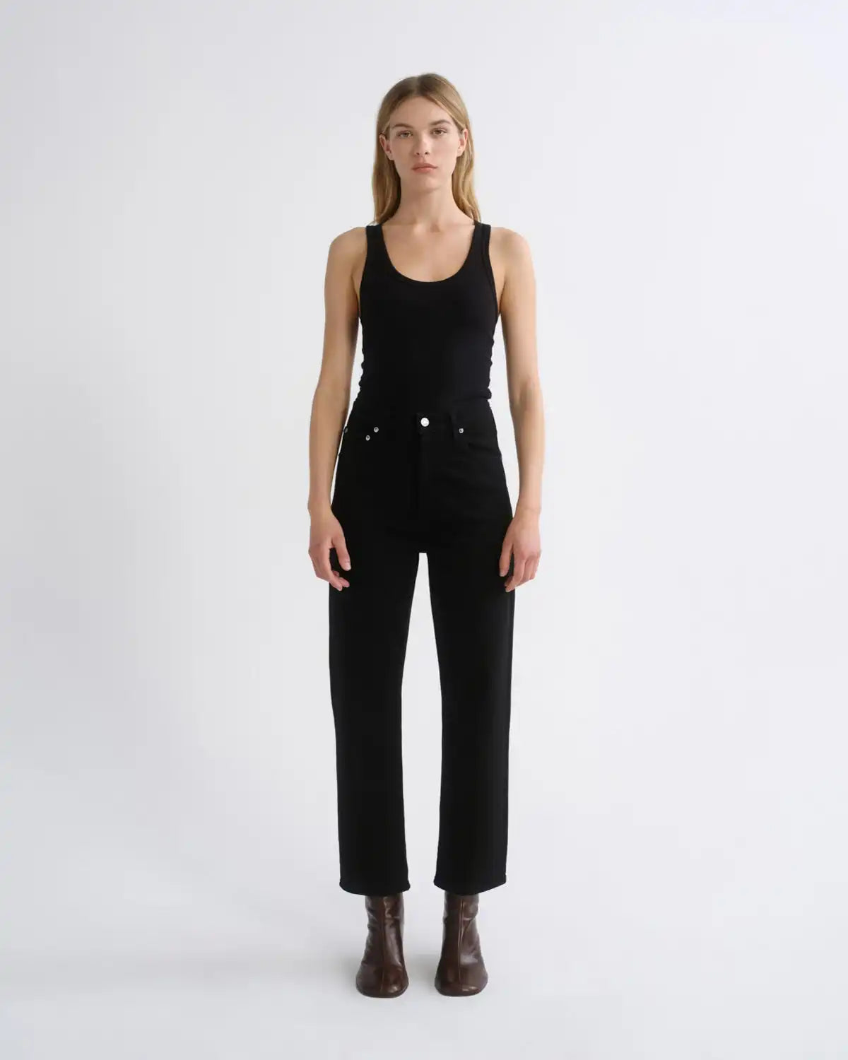 90's Pinch Waist Crop (Weightless Stretch) in Cover