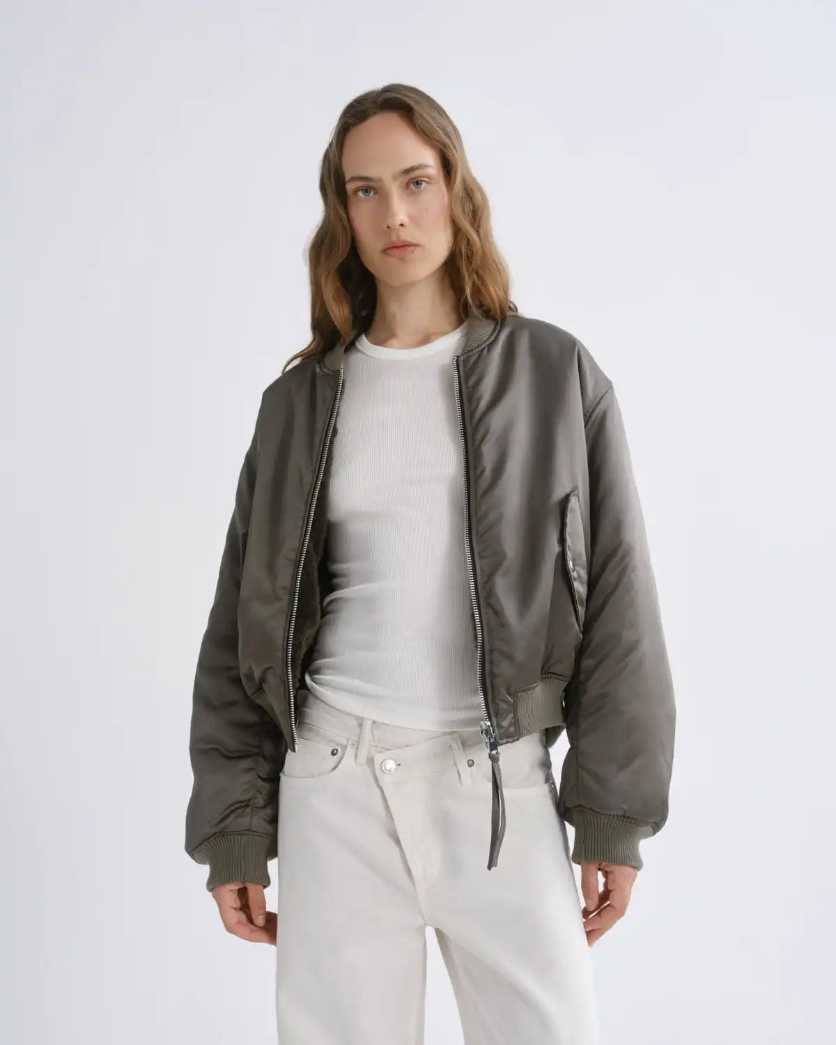 Frankie Reversible Bomber in Fern