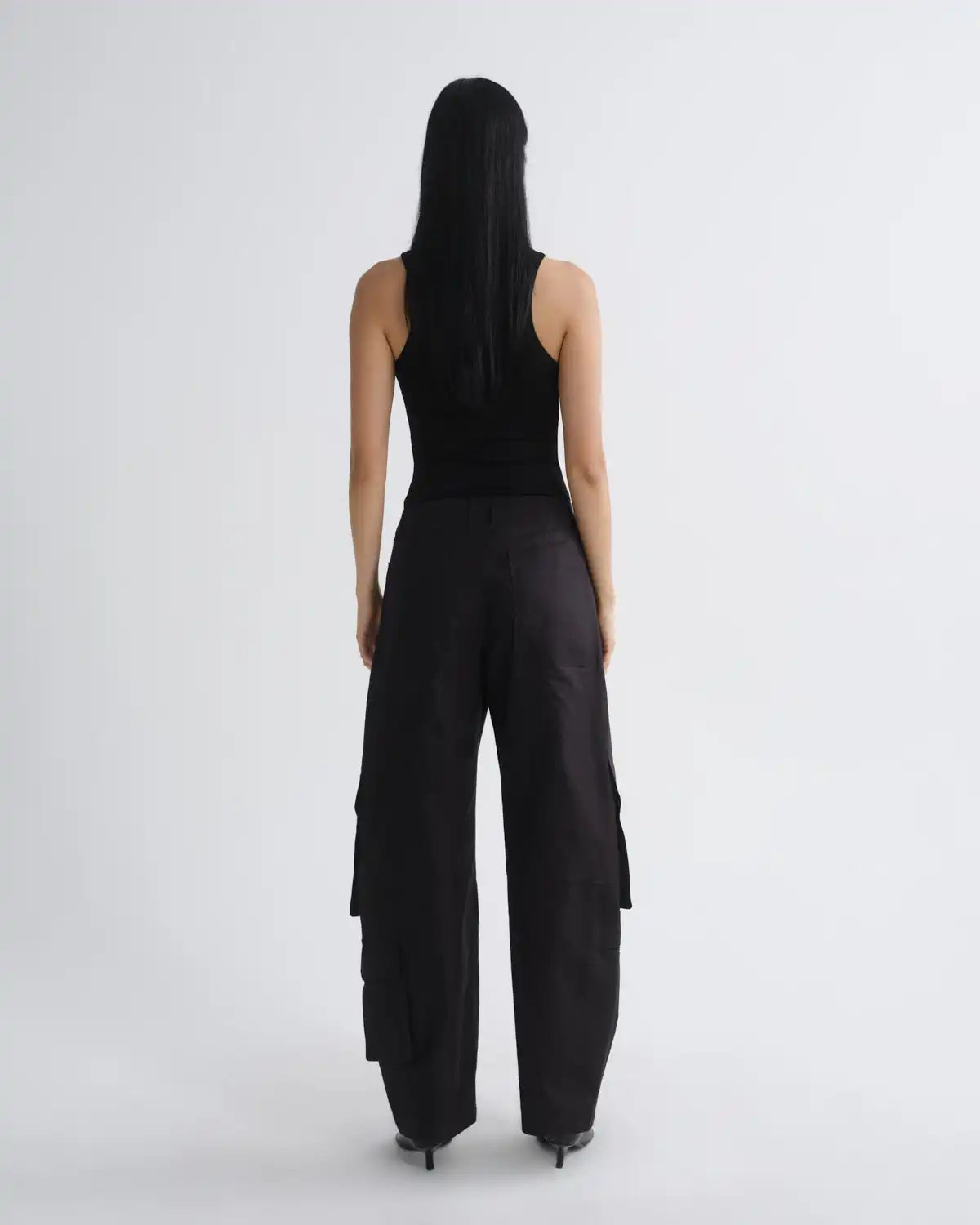 Ambika Utility Pant (Sateen) in Black