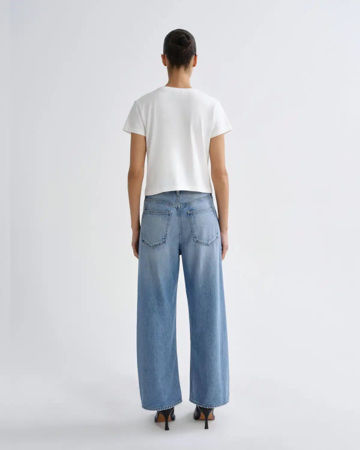 Adine Shrunken Tee in White Ash