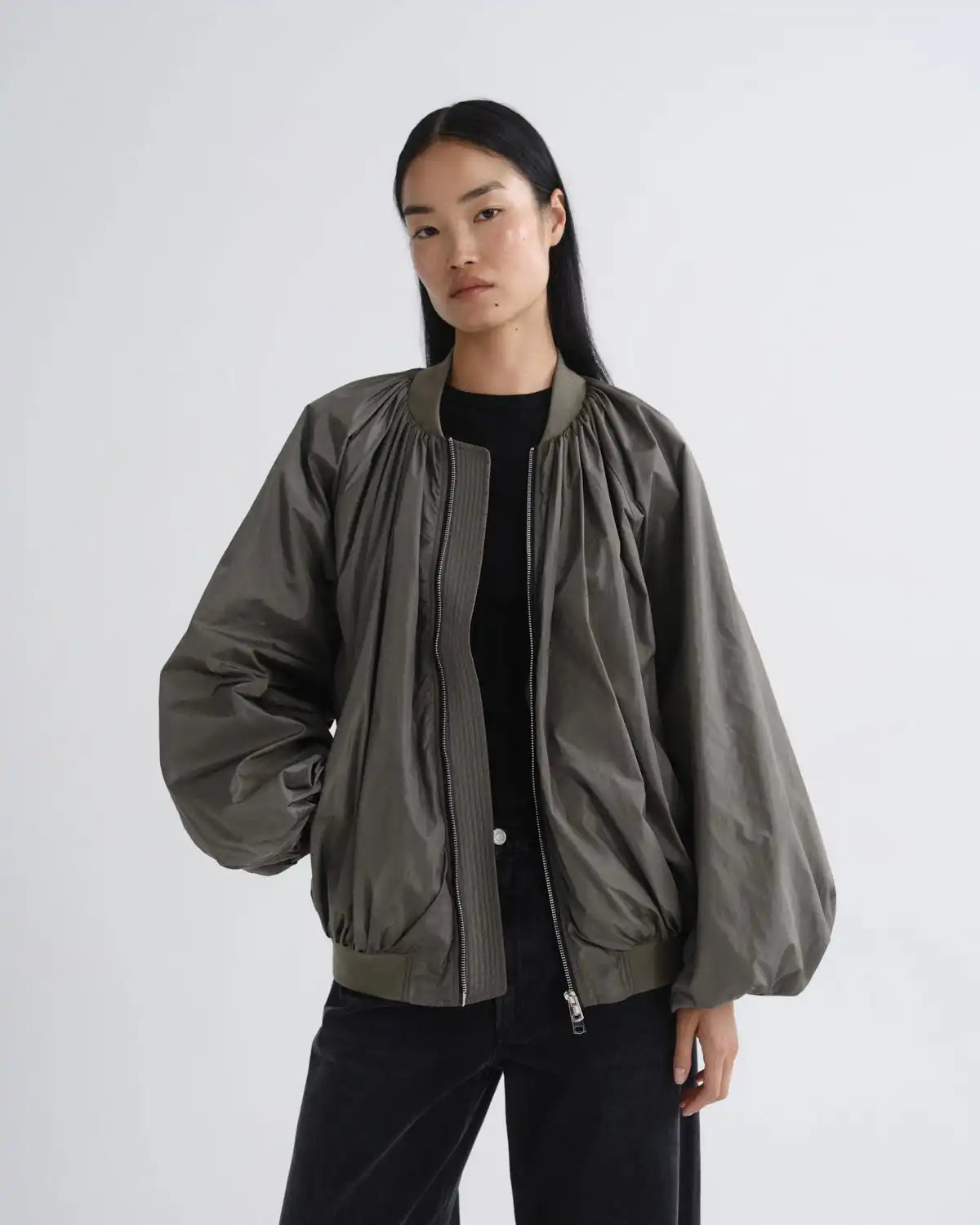 Raffi Bomber Jacket in Fern