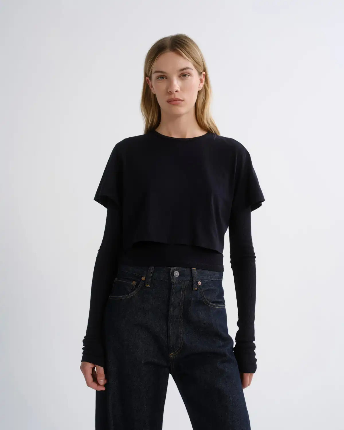 Romily Tee in Blackened Navy