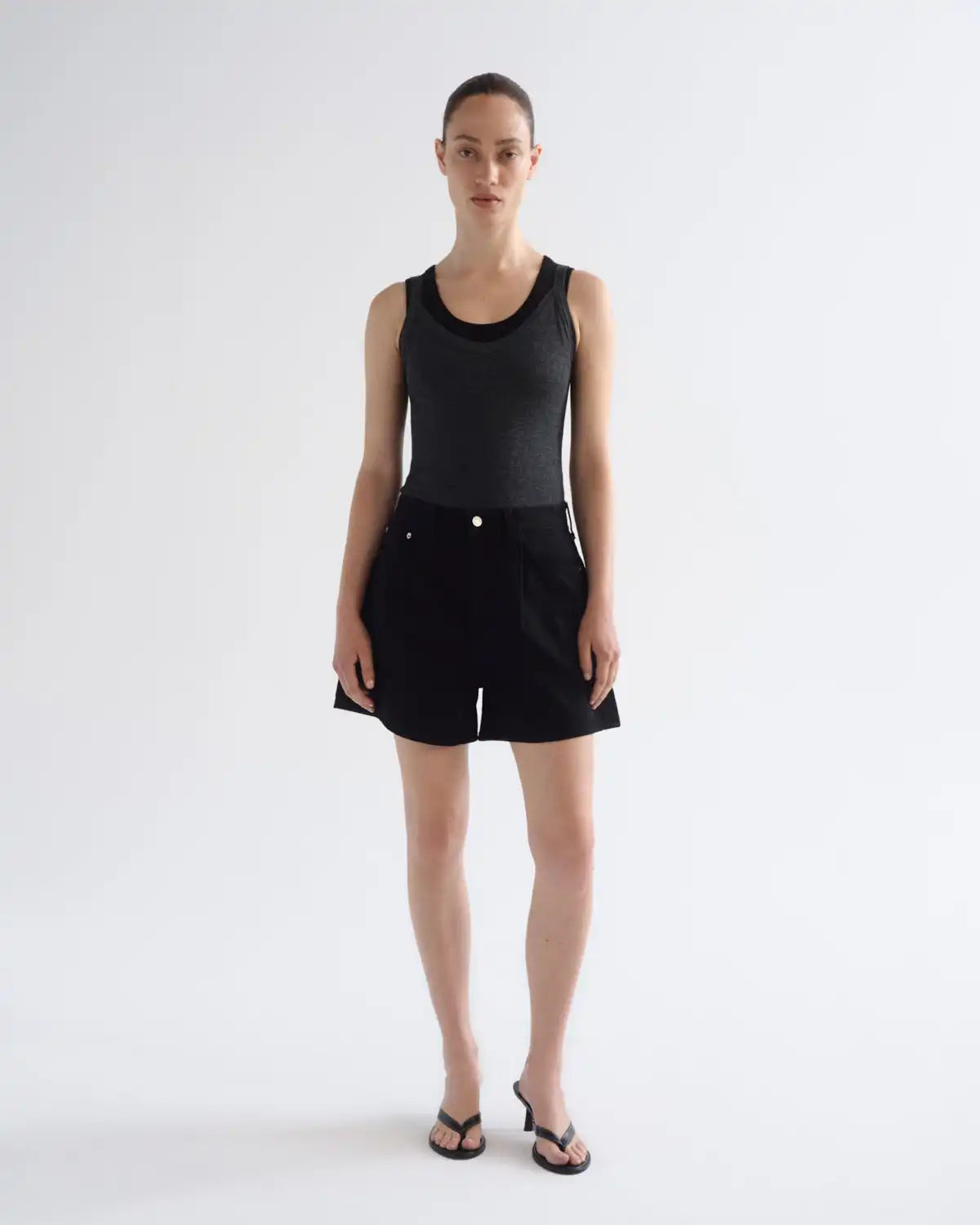 Rhoda Pleated A-Line Short in Holt