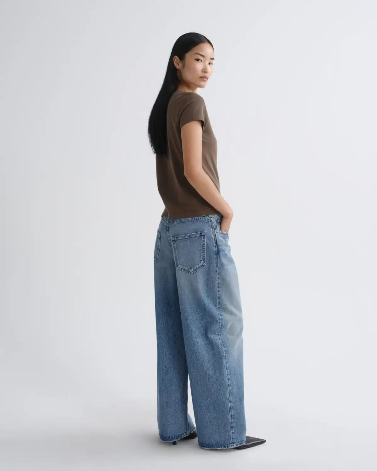 Long Line Adine Tee in Uniform