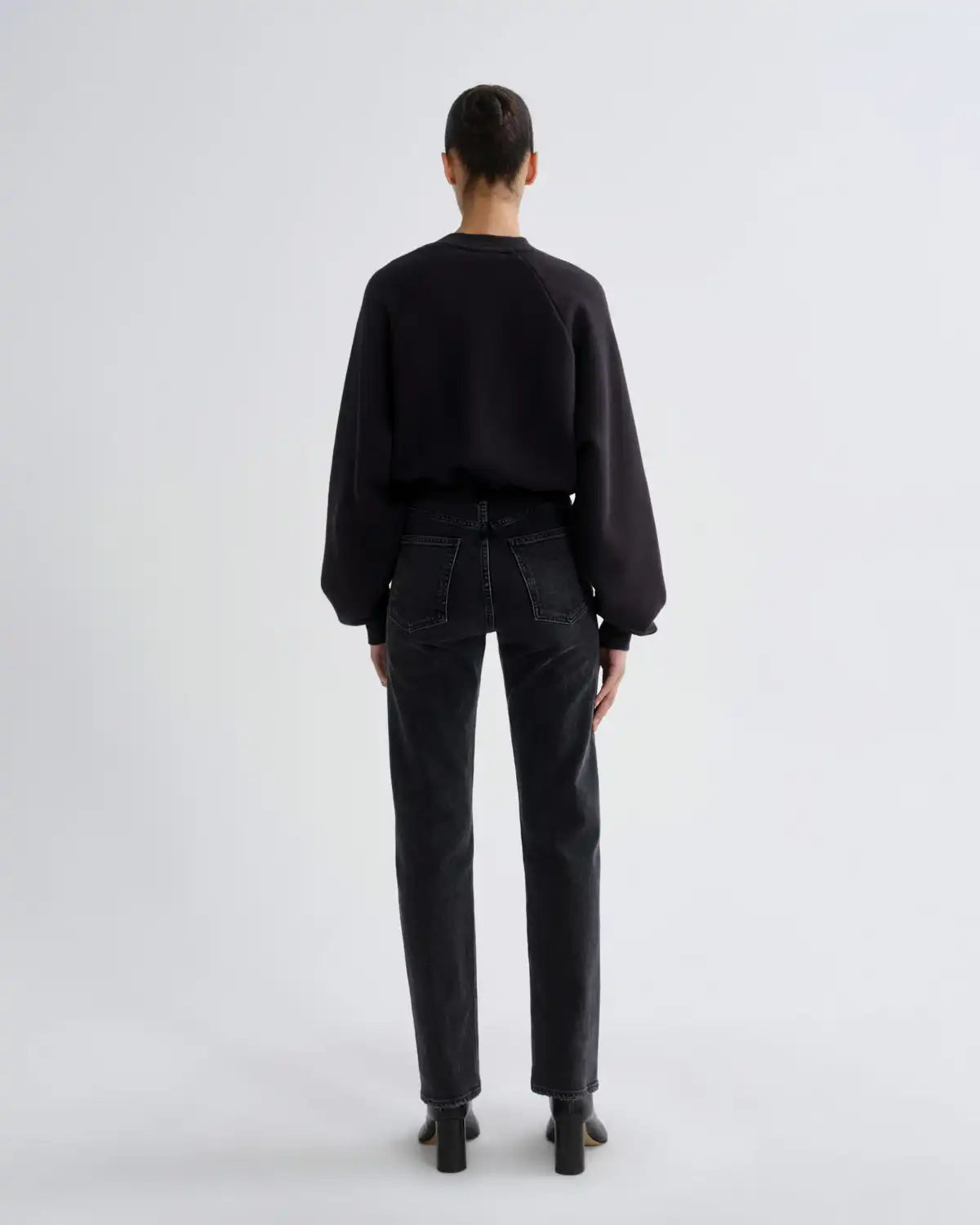 90's Pinch Waist High Rise Straight Long (Weightless Stretch) in Radius