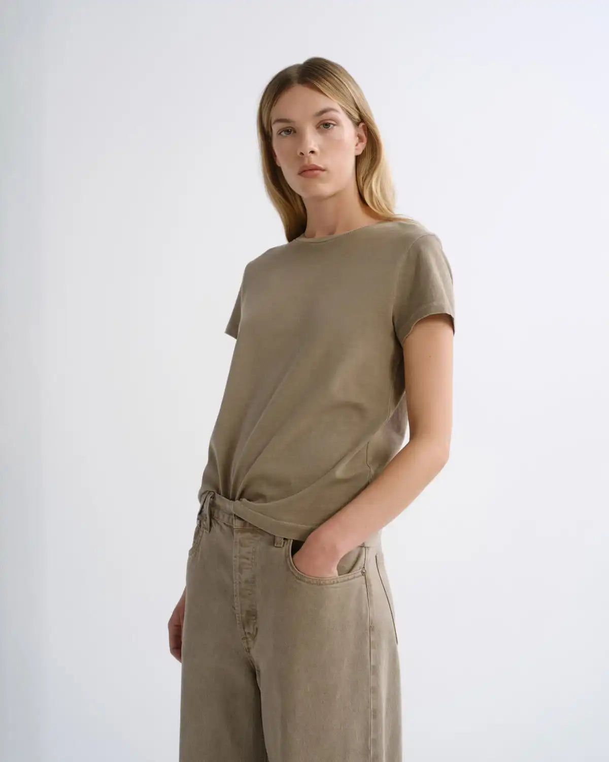Long Line Adine Tee in Trail