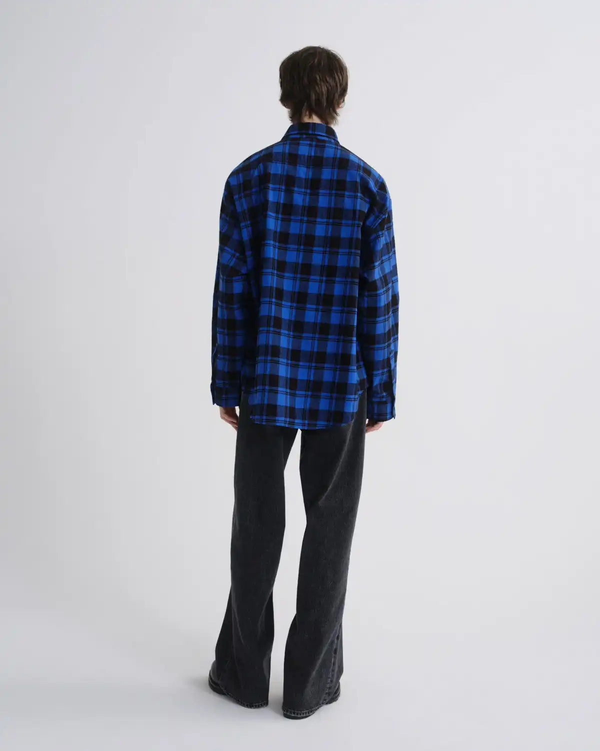 Stanhope Shirt in Buffalo Check Cobalt