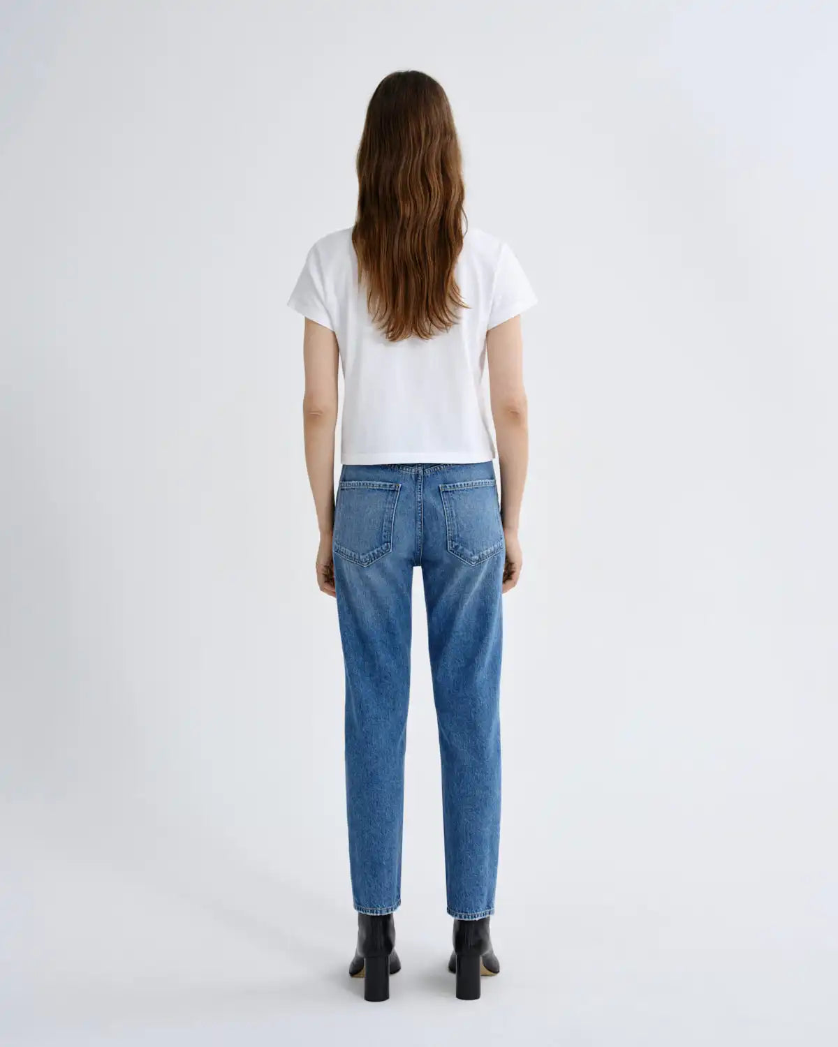 Riley High Rise Straight Crop (Weightless) in Tide