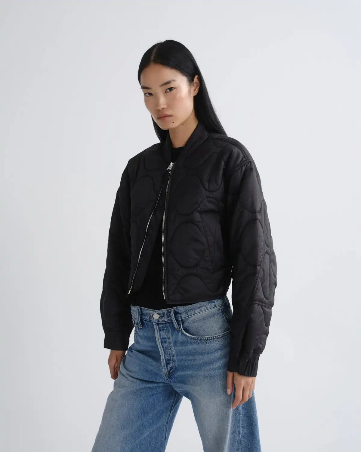 Iona Quilted Jacket in Black