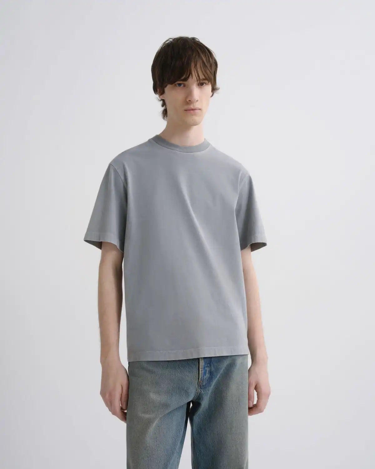 Asha Mock Neck Tee in Flint