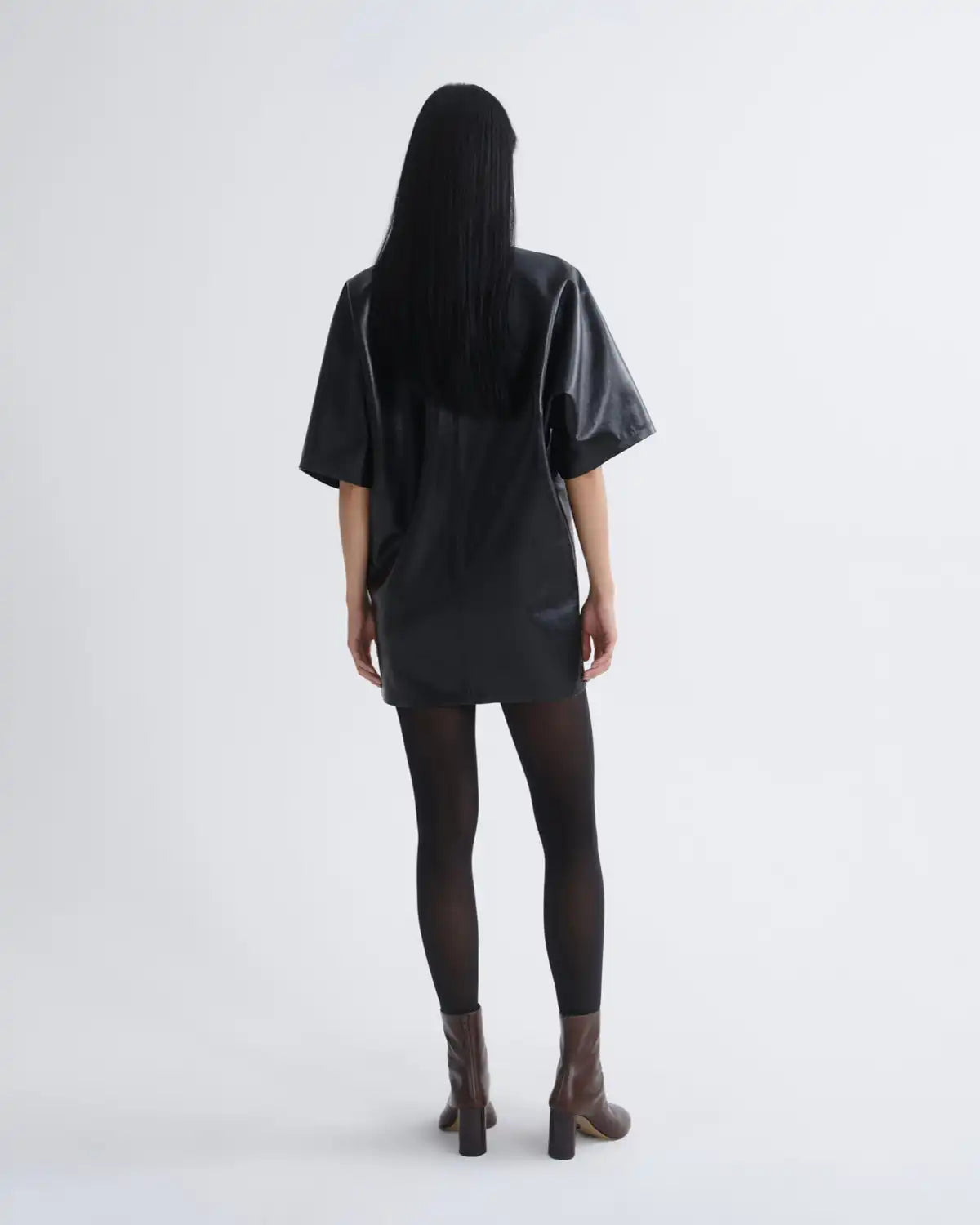 Kembra Dress (Recycled Leather) in Detox