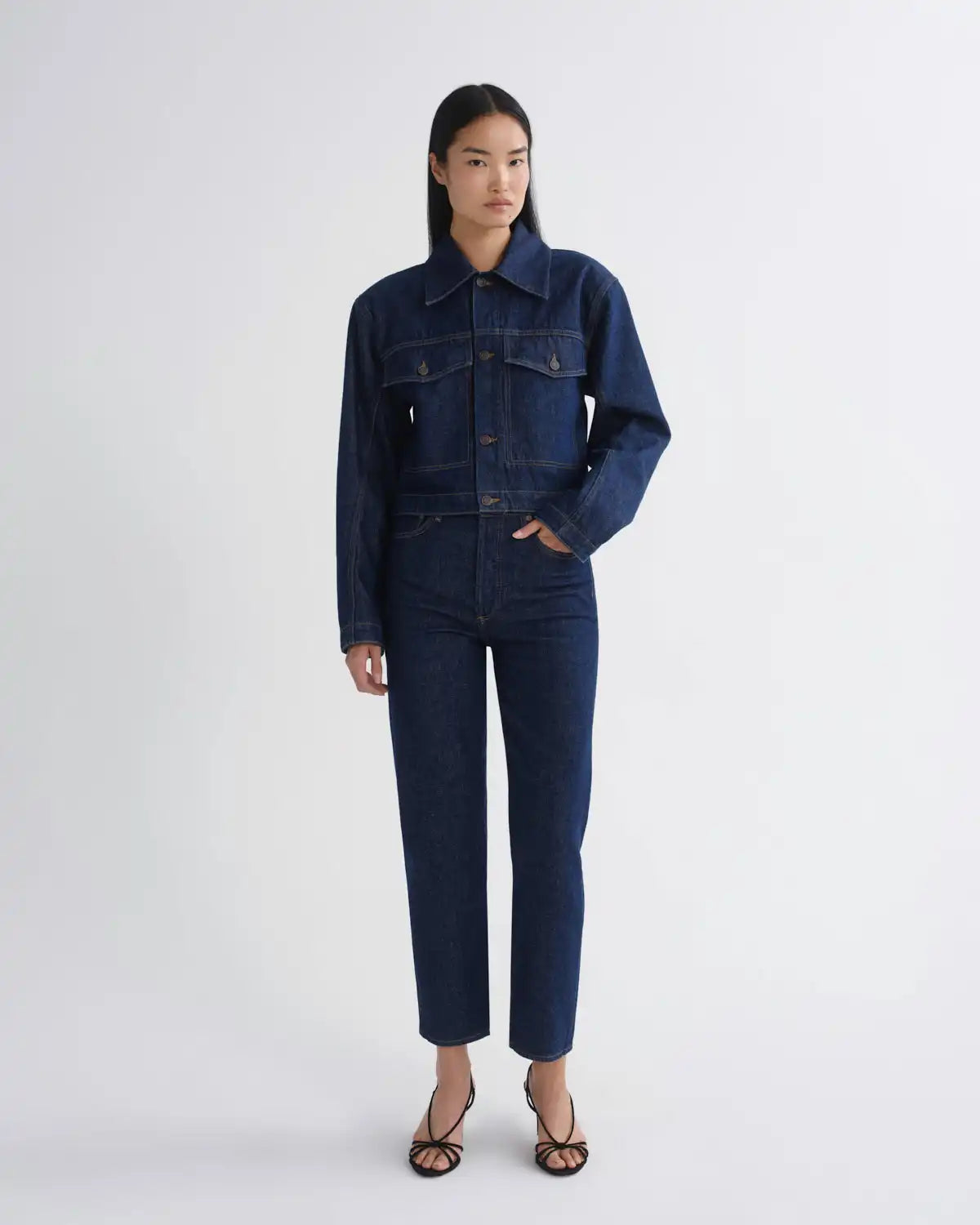 90's Pinch Waist Crop (Comfort Stretch) in Reissue