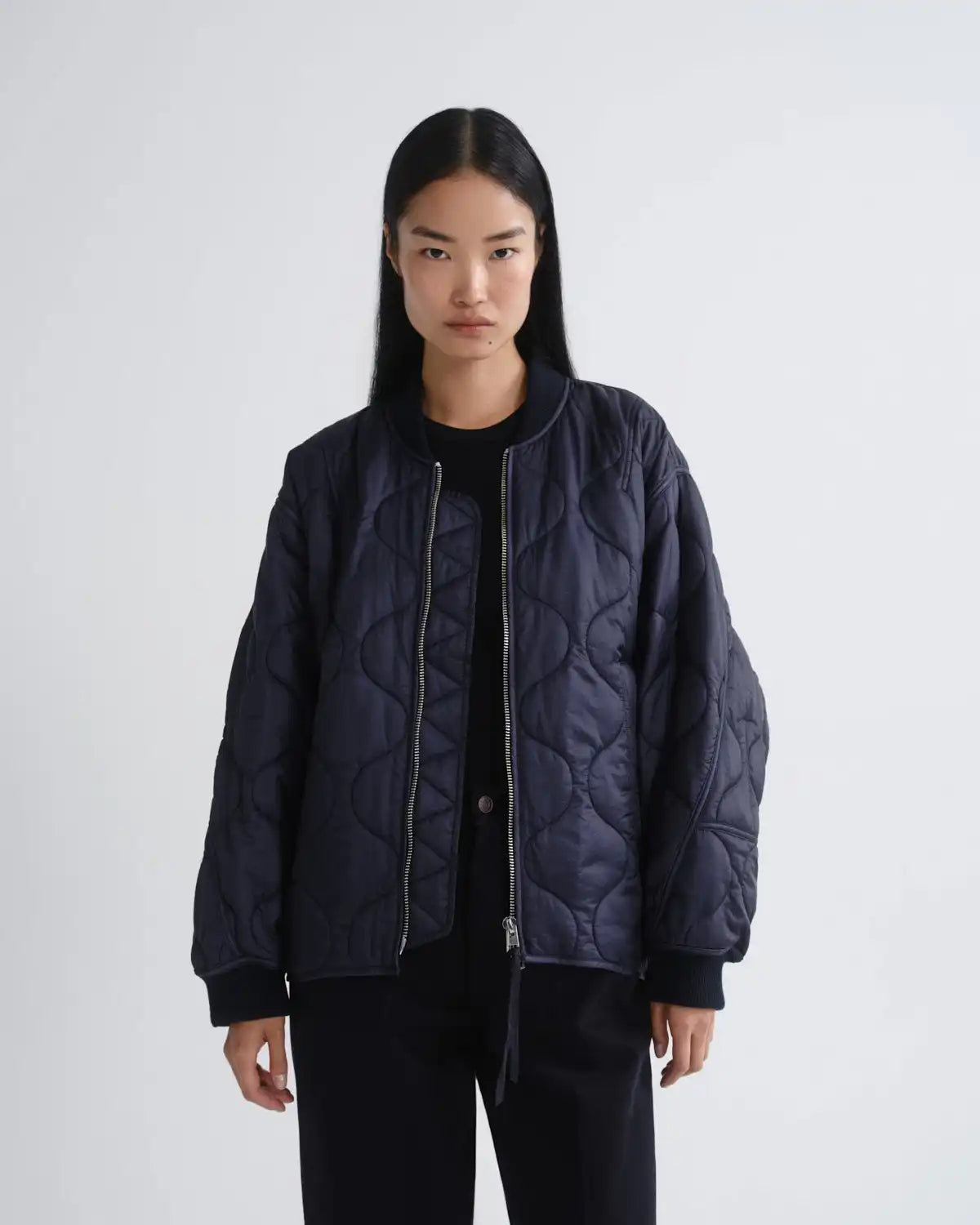 Isla Quilted Jacket in Ink