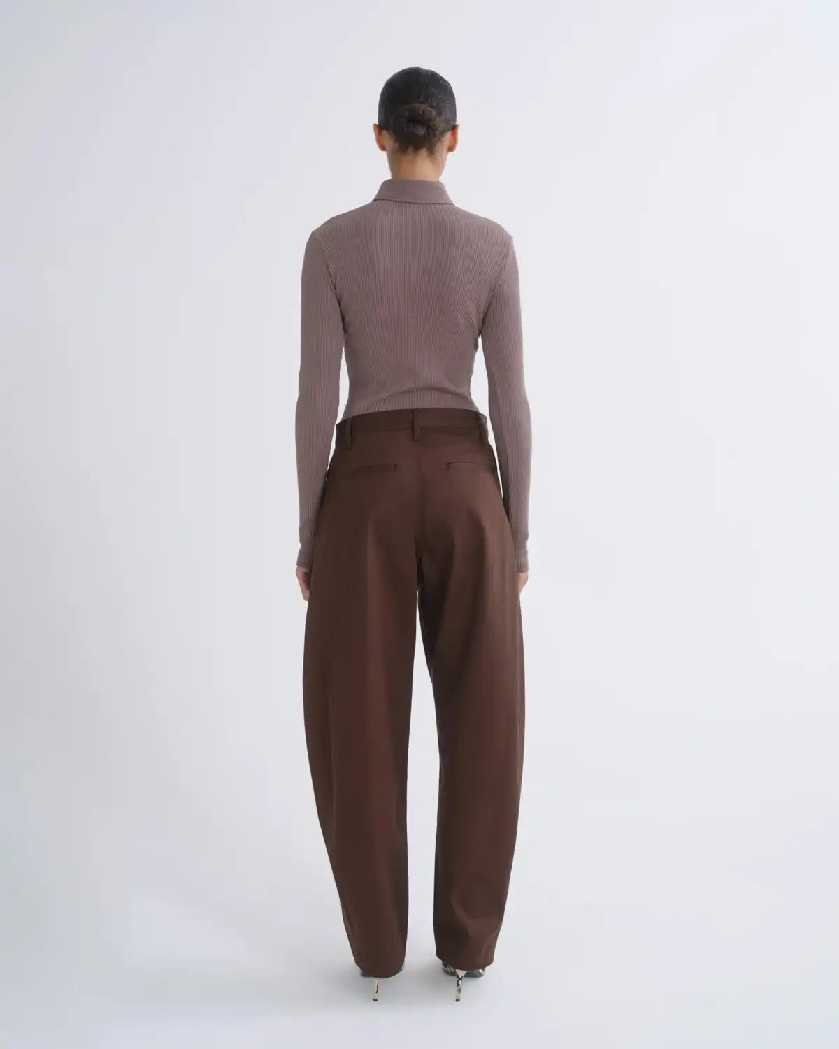 Amica Zip Polo in Mauvine