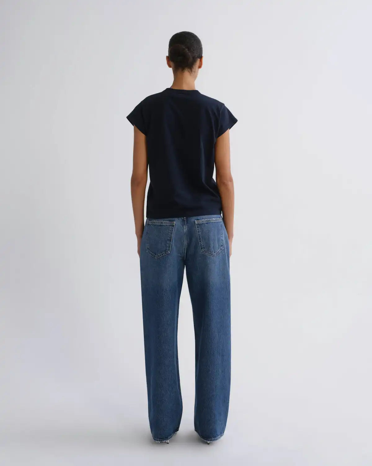 Bryce Cap Sleeve Tee in Storm