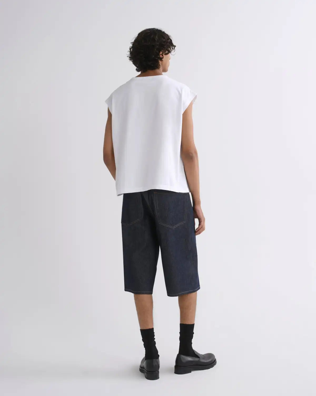 Leonard Sleeveless Tee in White