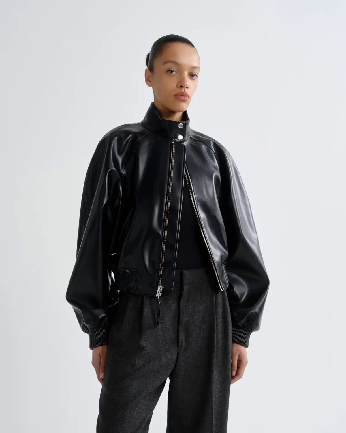 Nova Bomber Jacket in Black