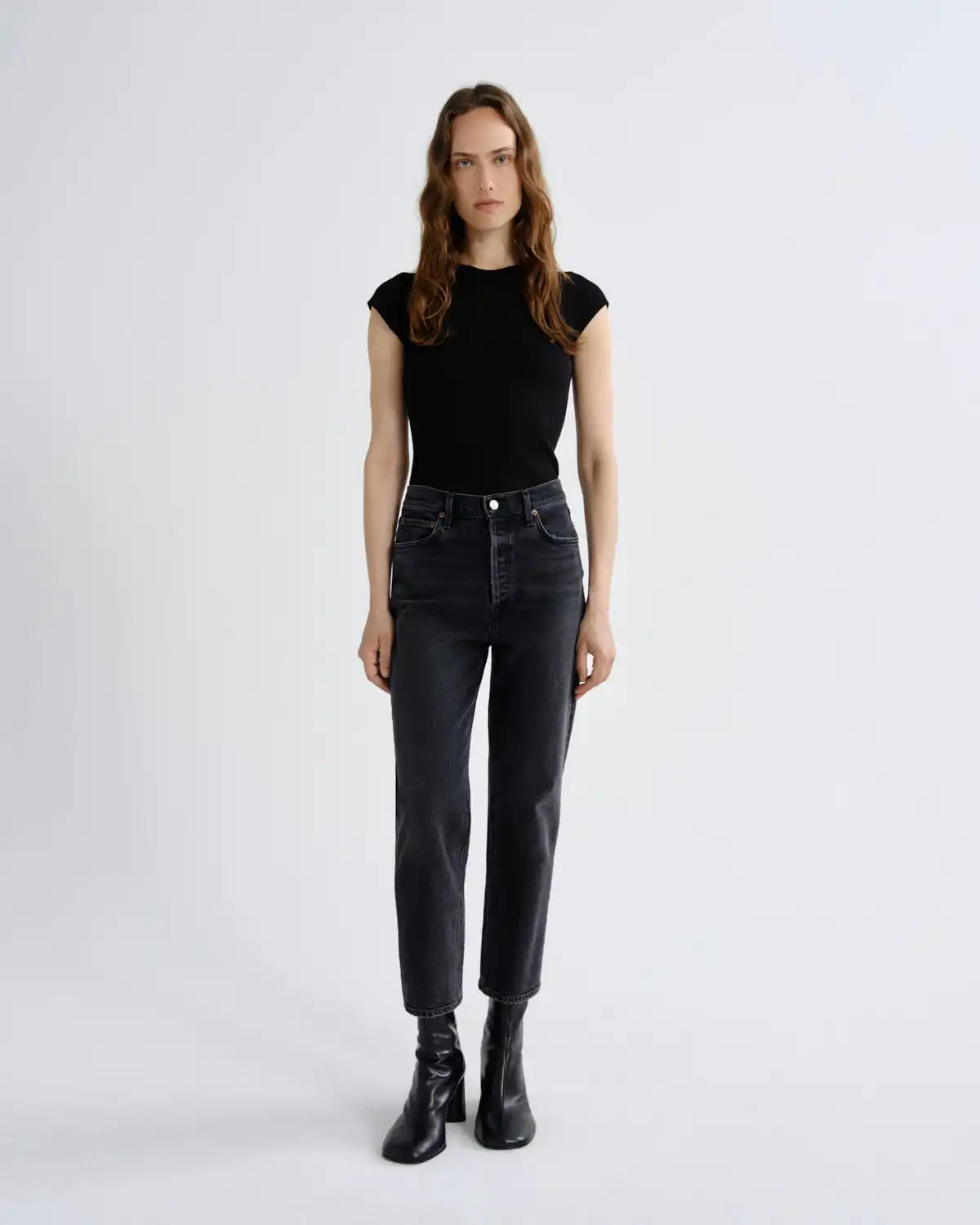 90's Pinch Waist Crop (Weightless Stretch) in Radius