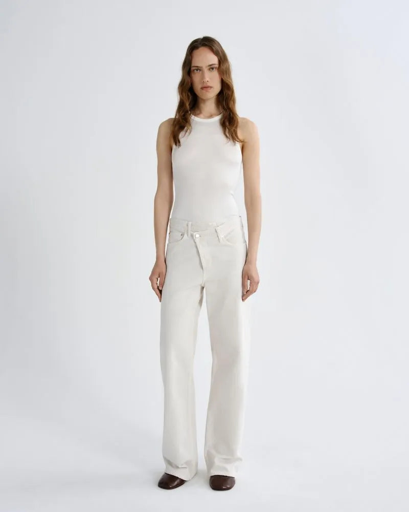 Arc Criss Cross Jean in Bone