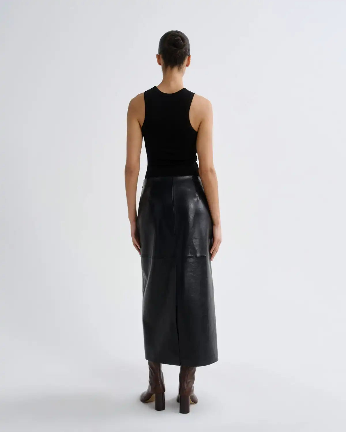 Hikson Skirt (Recycled Leather) in Detox