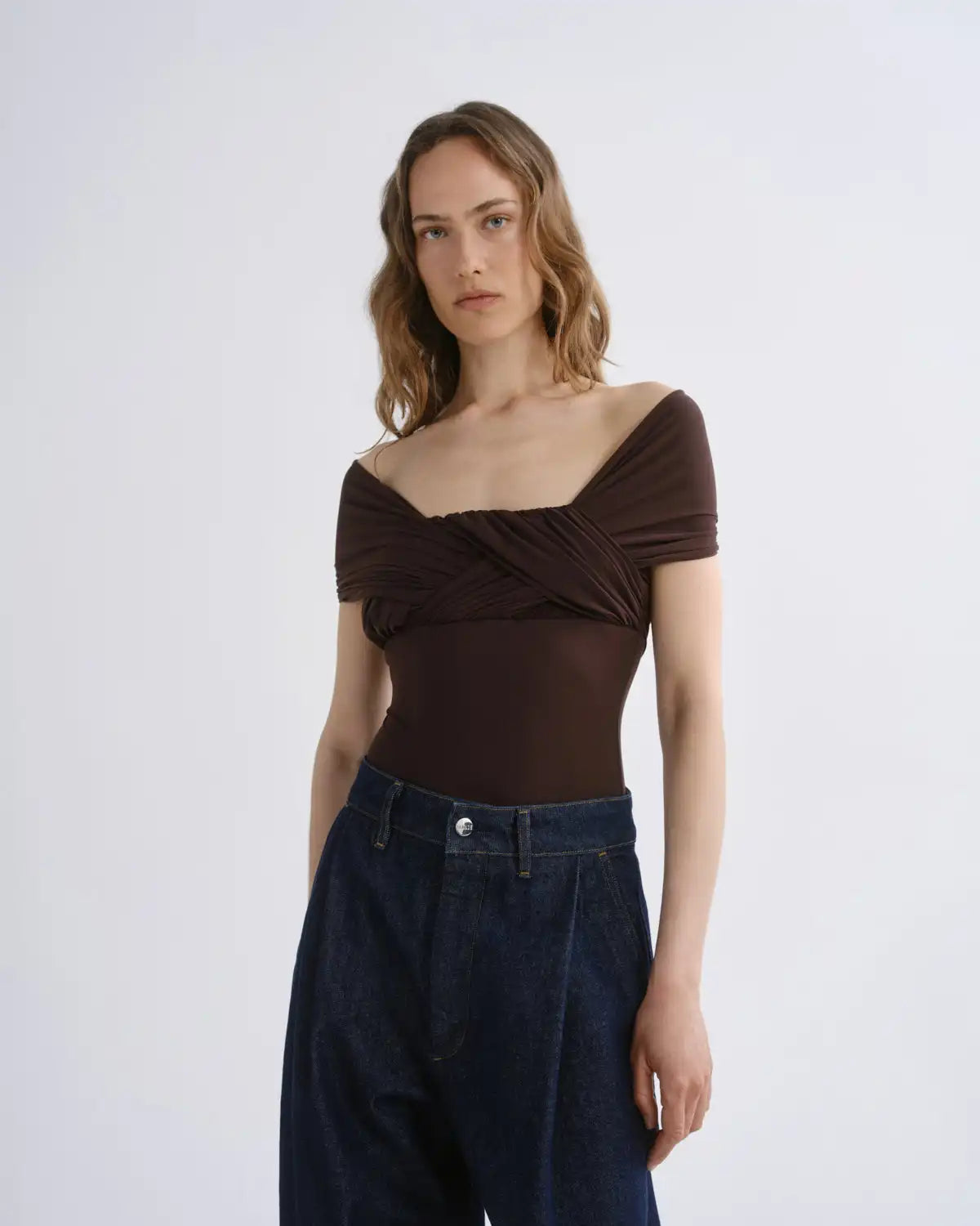 Stam Bodysuit in Chocolate