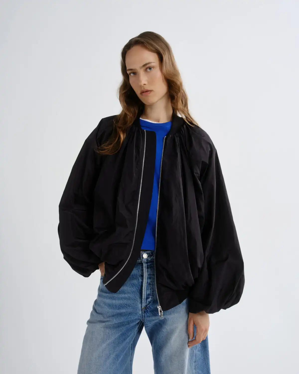 Raffi Bomber Jacket in Black
