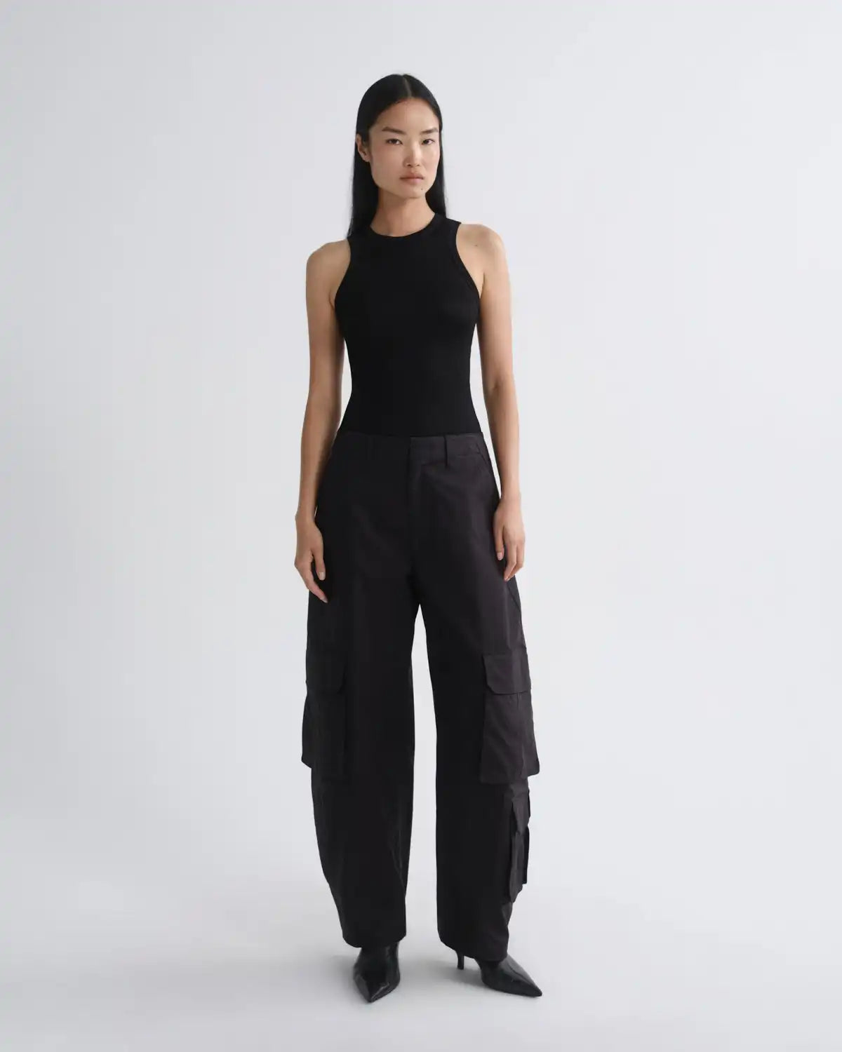 Ambika Utility Pant (Sateen) in Black