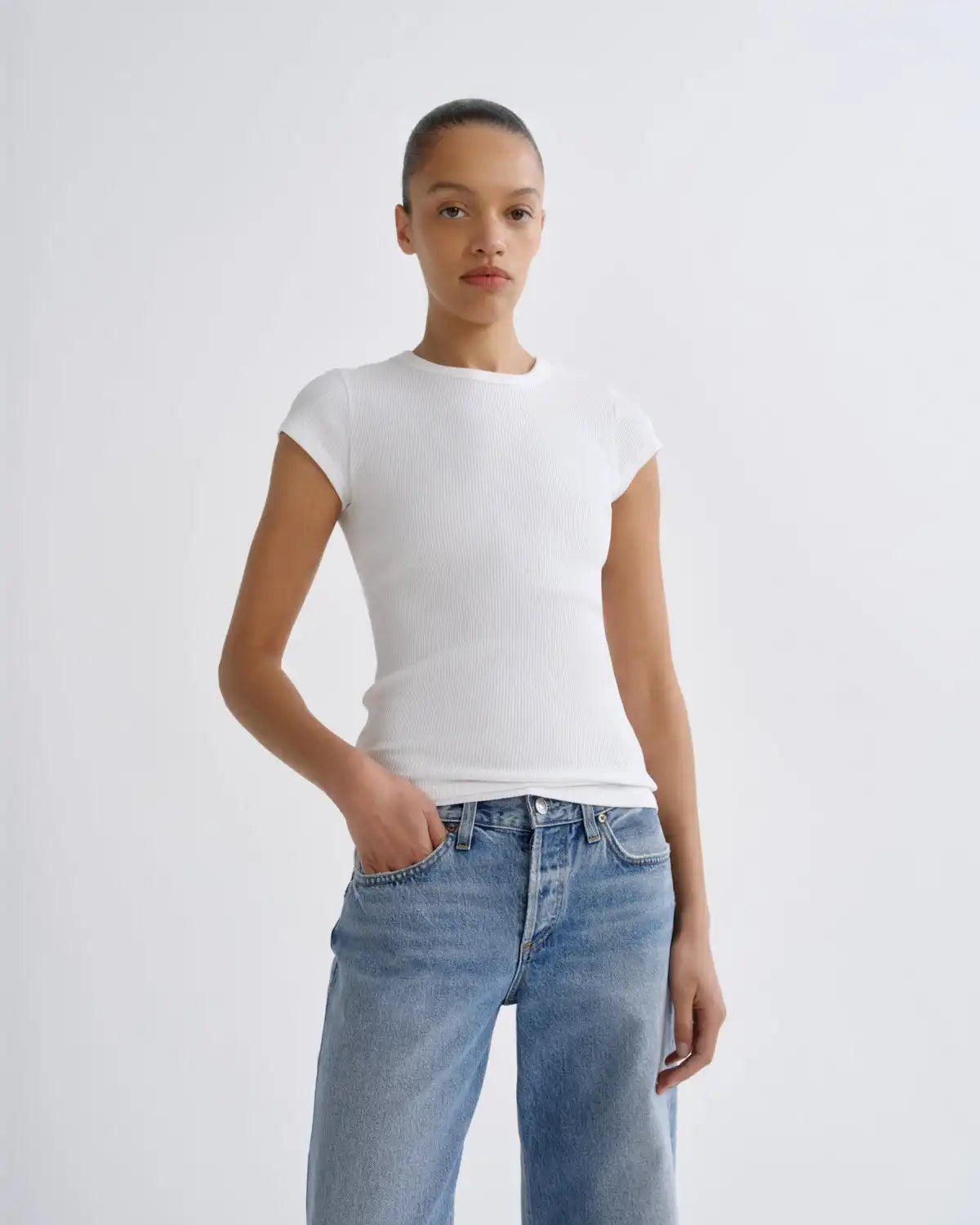 Edison Tee in White