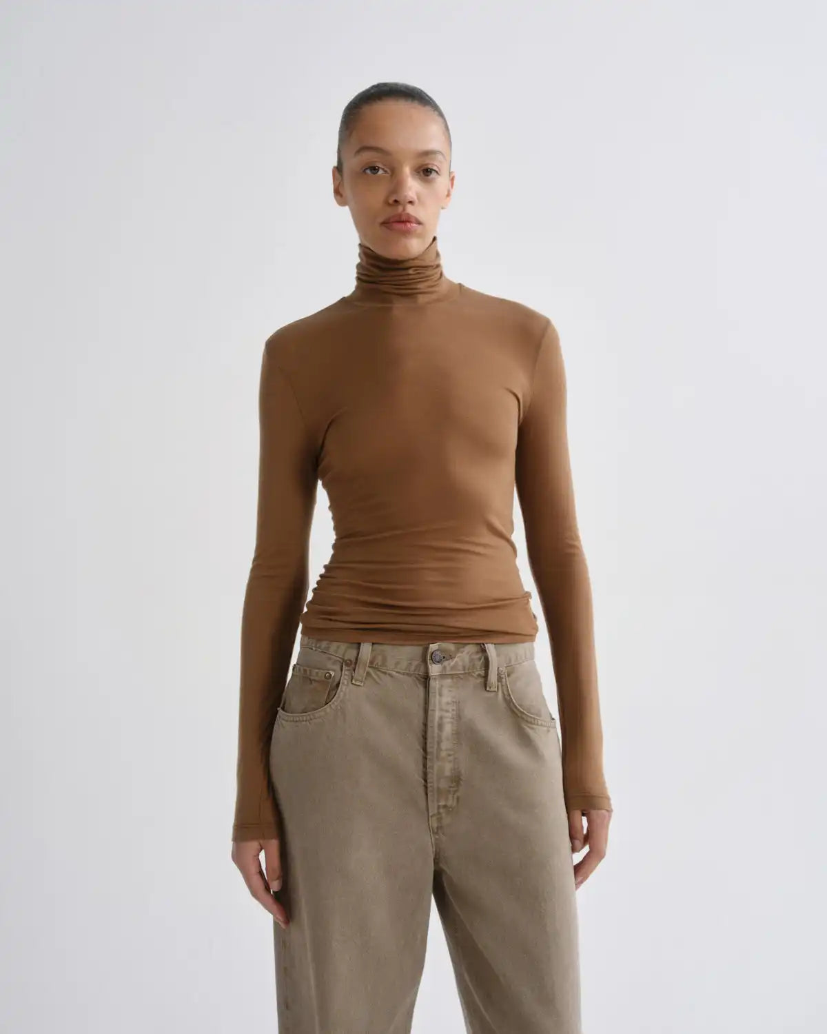 Pascale Turtleneck in Honeycomb