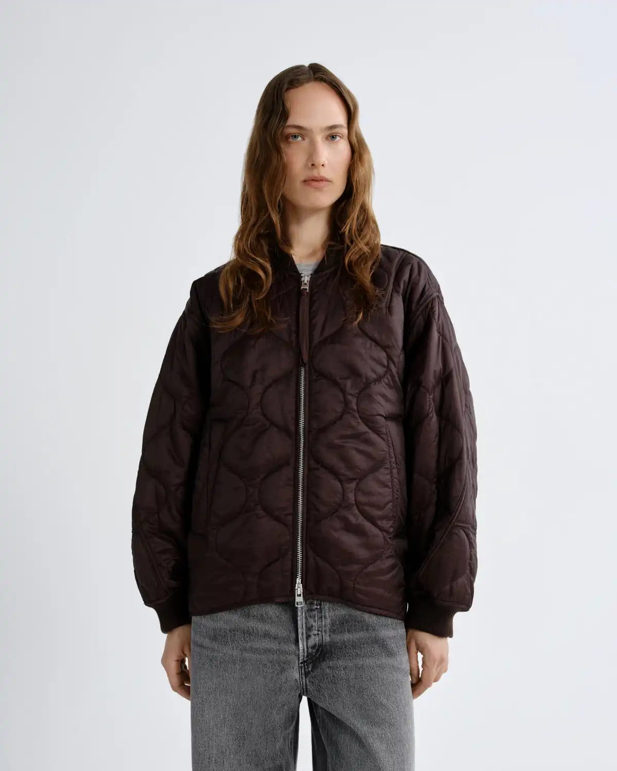 Isla Quilted Jacket in Deep Roast