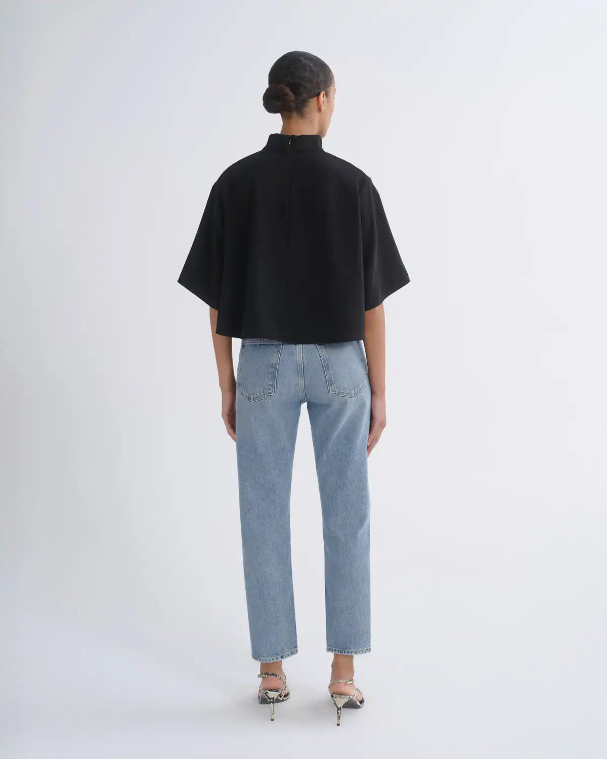 90's Pinch Waist Crop in Stage