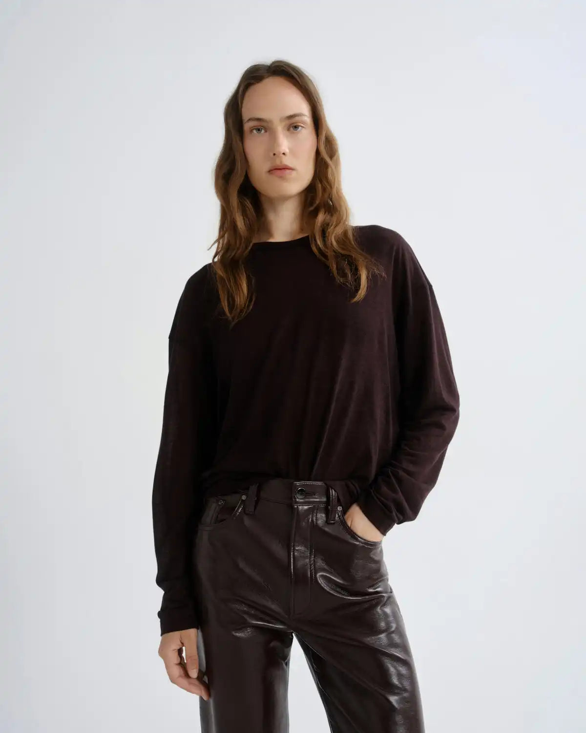Sasha Tee (Tencel Jersey) in Ristretto