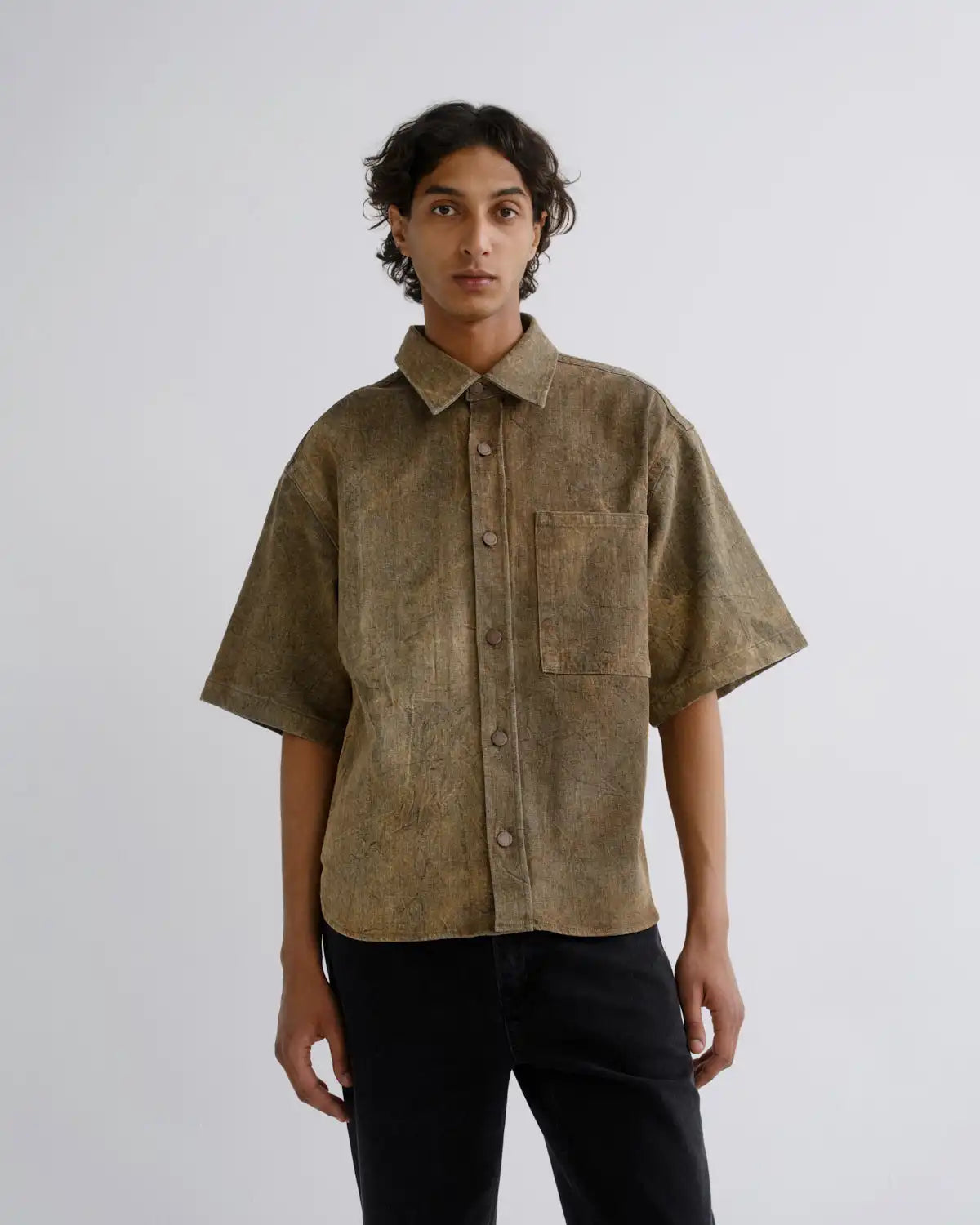 Watson Shirt (Comfort Stretch) in Bark