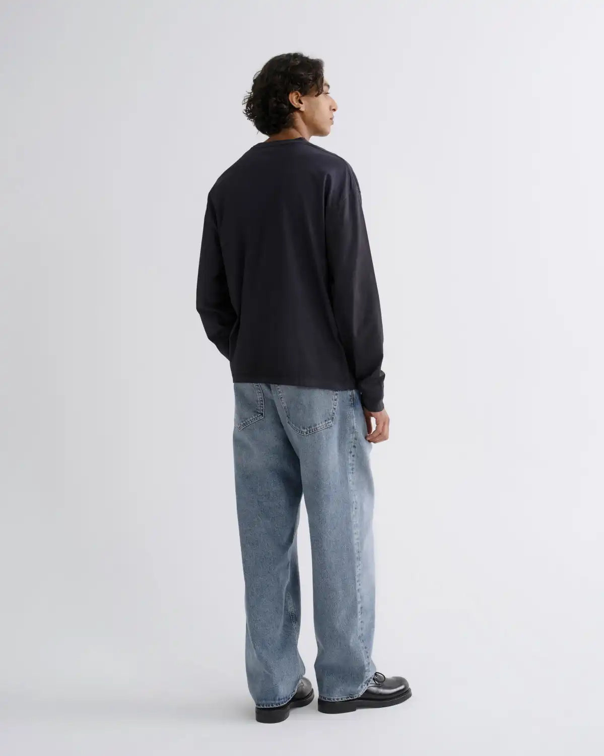 Asha Long Sleeve Mock Neck Tee in Screen
