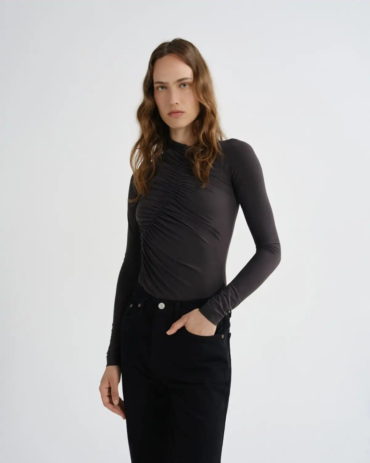 Lupin Bodysuit in Carob